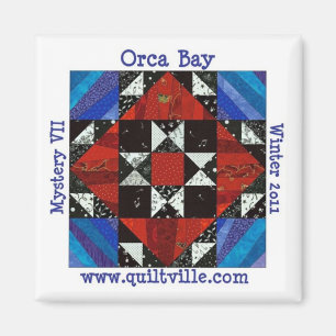 Imã Mistério Quiltville da baía da orca
