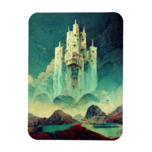 Ímã Misterioso Castle Fantasy Art