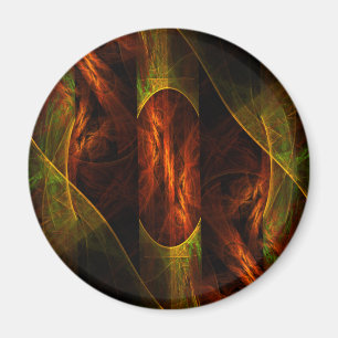 Imã Místique Abstrato de Arte Arredondada