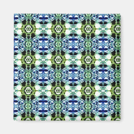 Imã Mistura de formas em forma azul e esverdeada, límp