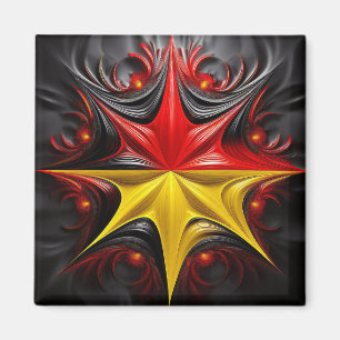 Imã Mistura de Mandelbrot Fractal com a bandeira alemã