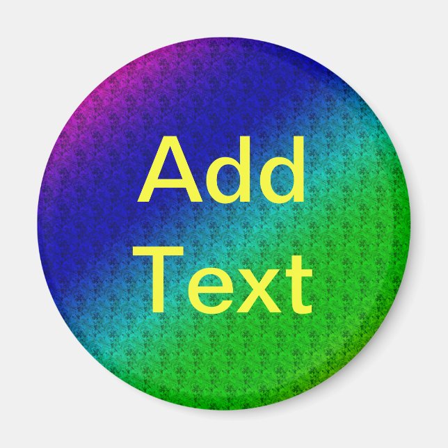 Imã Mistura Diagonal de Gradação do Arco Verde Azul Fl (Frente)