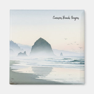 Imã Misty Morning Cannon Beach Oregon