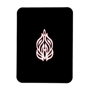 Ímã Misty Rosa, Flush Mahogany, Decorative Design