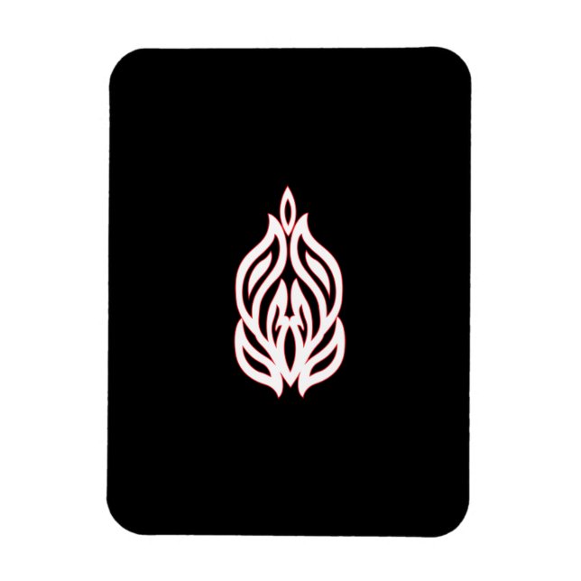 Ímã Misty Rosa, Flush Mahogany, Decorative Design (Vertical)