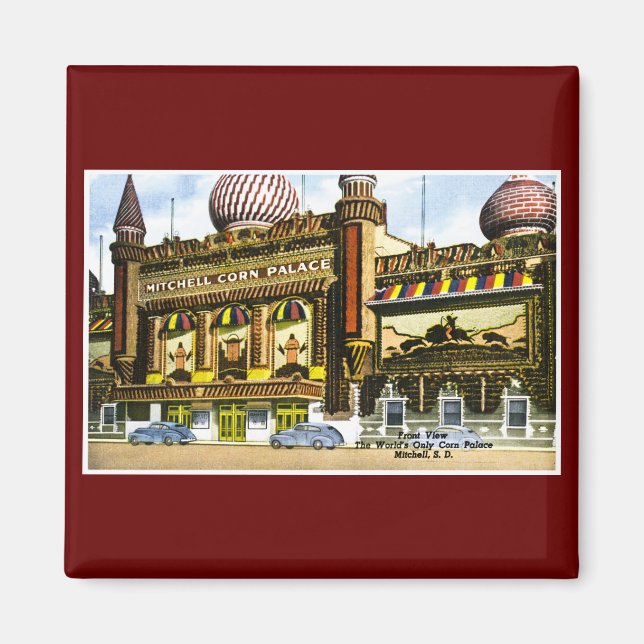 Imã Mitchell Corn Palace, Mitchell, Dakota do Sul (Frente)