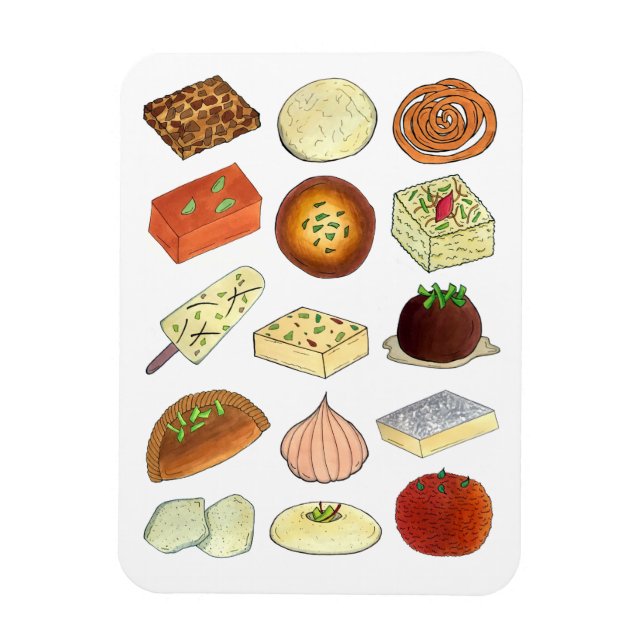 Ímã Mithai Indian Sweets Confectionery Desserts India (Vertical)