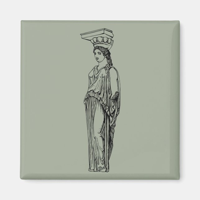 Imã Mitologia Caryatis, história, grego antigo (Frente)