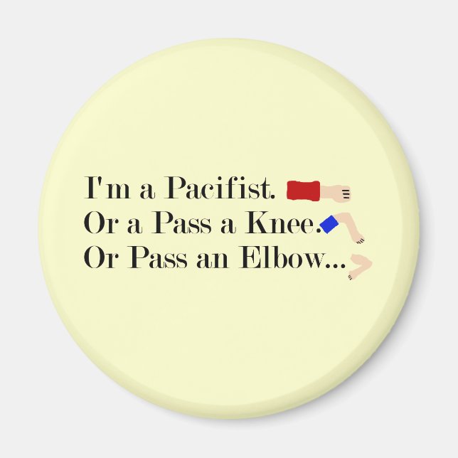 Imã MMA Pacifist Humor Design (Frente)