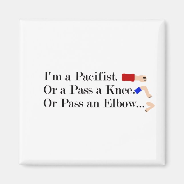 Imã MMA Pacifist Humor Design (Frente)