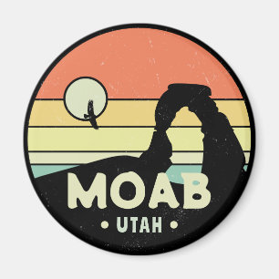 Imã Moab Utah Vintage Desert Sunset Retro Souvenir 60s