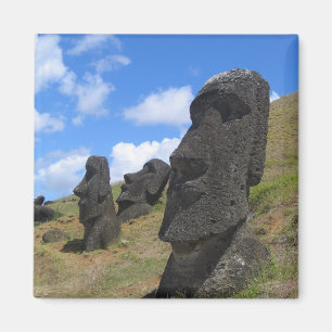 Imã Moai em Rano Raraku, Ilha de Páscoa