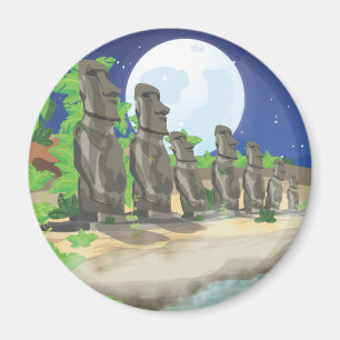 Imã Moai, ilha Páscoa