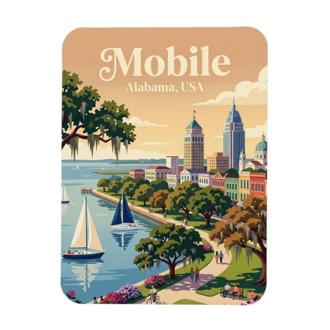 Ímã Mobile, Alabama EUA (Vertical)