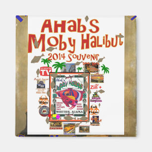 Imã Moby Halibut de Ahab Whittier Alasca