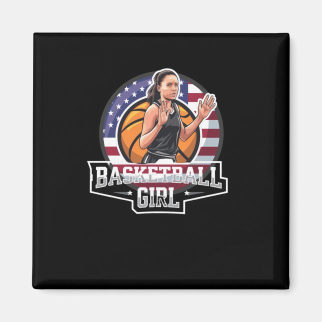 Imã Moça De Basquete Usa (Frente)