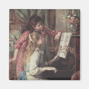 Imã Moças ao Piano por Pierre Renoir