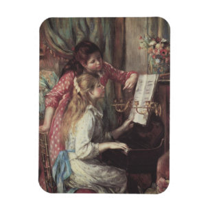 Ímã Moças ao Piano por Pierre Renoir