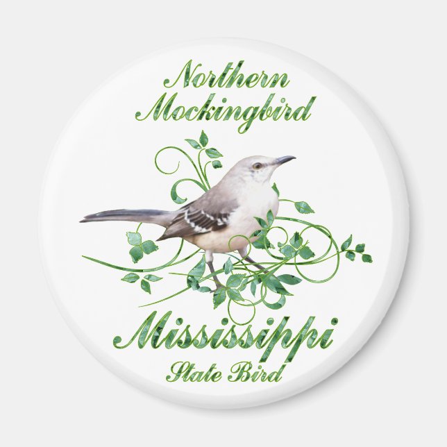 Imã Mockingbird Mississippi State ird (Frente)