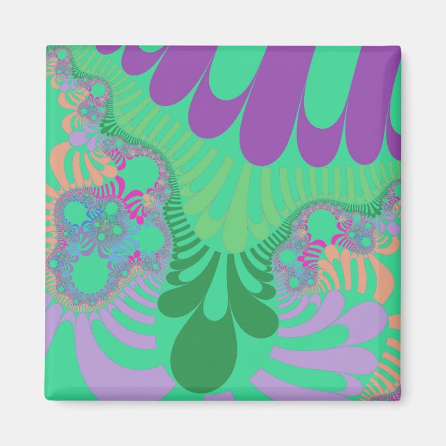 Imã Mod Verde Arco-Íris (Frente)