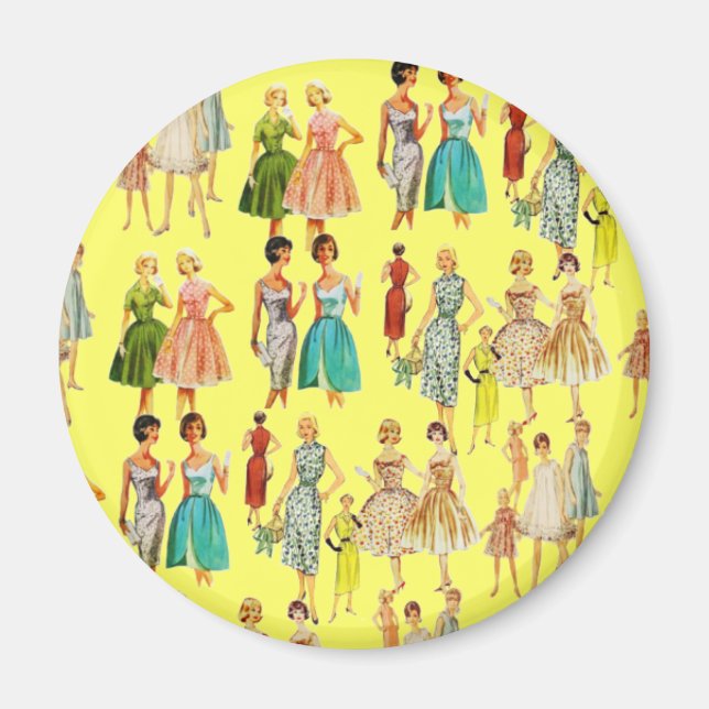 Imã Moda das Mulheres Vintage (Frente)