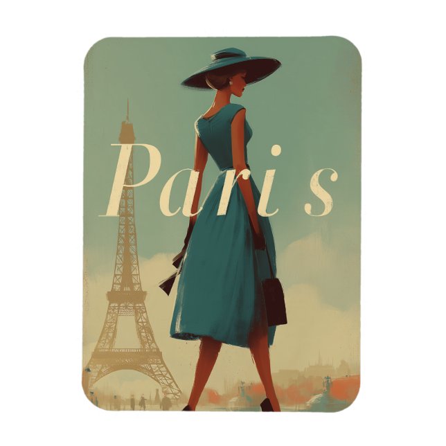 Ímã Moda de colheita de Paris (Vertical)