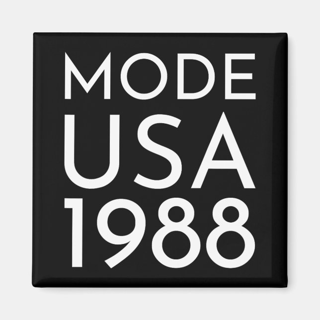 Imã Moda EUA 1988 M Tour  (Frente)