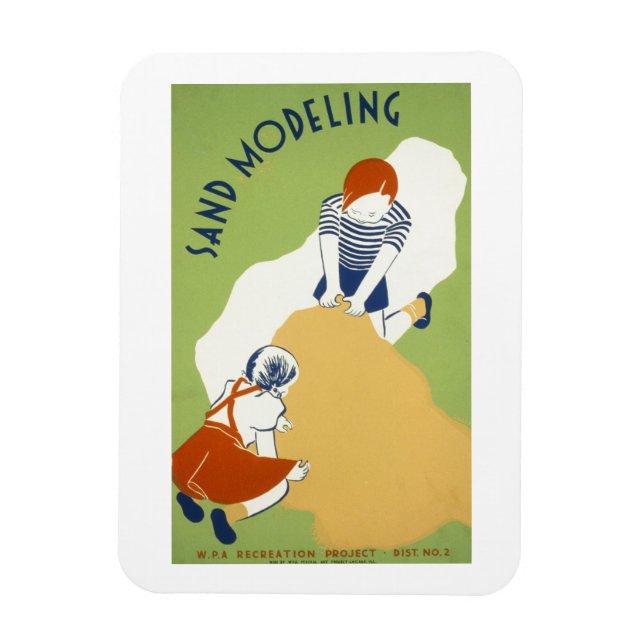 Ímã Modelagem de areia (Vertical)