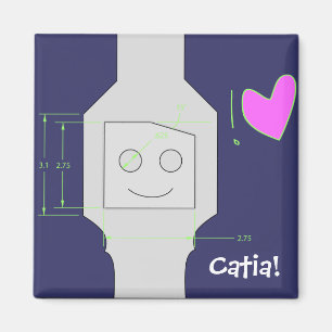 Imã Modelagem de Catia