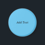 Imã Modelo de adição de texto personalizado<br><div class="desc">Imagem de Modelo de Texto Personalizado de Adição Teal</div>