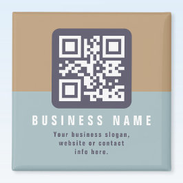 Imã Modelo de código QR moderno editável | Cores suave