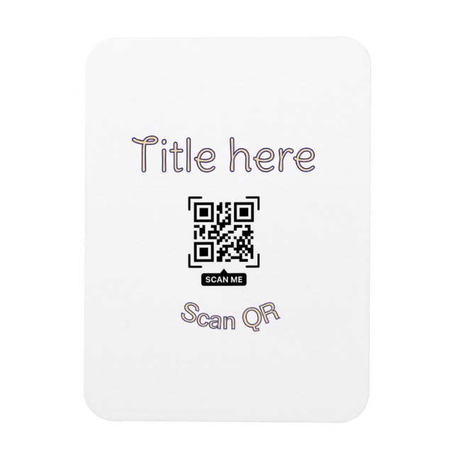 Ímã Modelo de evento comercial de scan de código Q R s (Vertical)