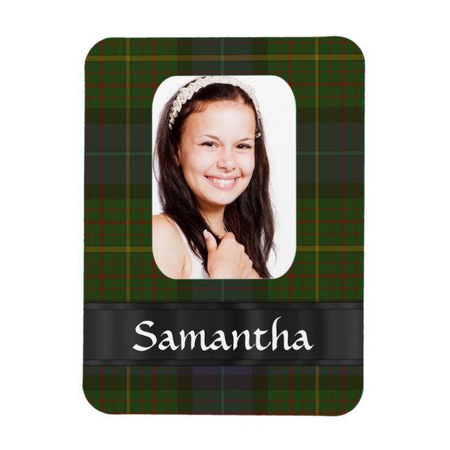 Ímã modelo de foto de xadrez tartan da Califórnia (Vertical)
