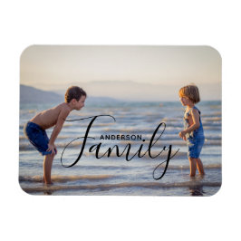 Ímã Modelo de Foto Simples Moderno Nome da Família Per