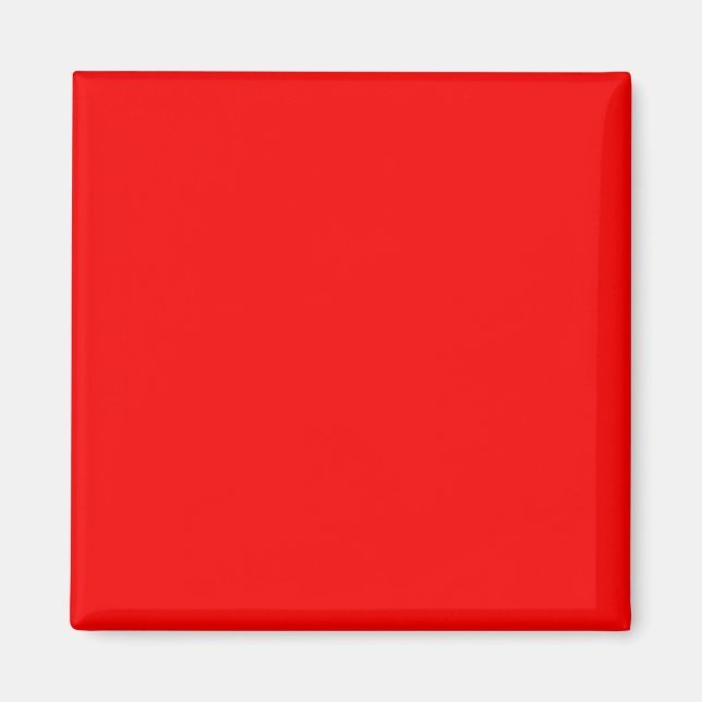 Imã modelo de fundo personalizado do DIY vermelho bril (Frente)