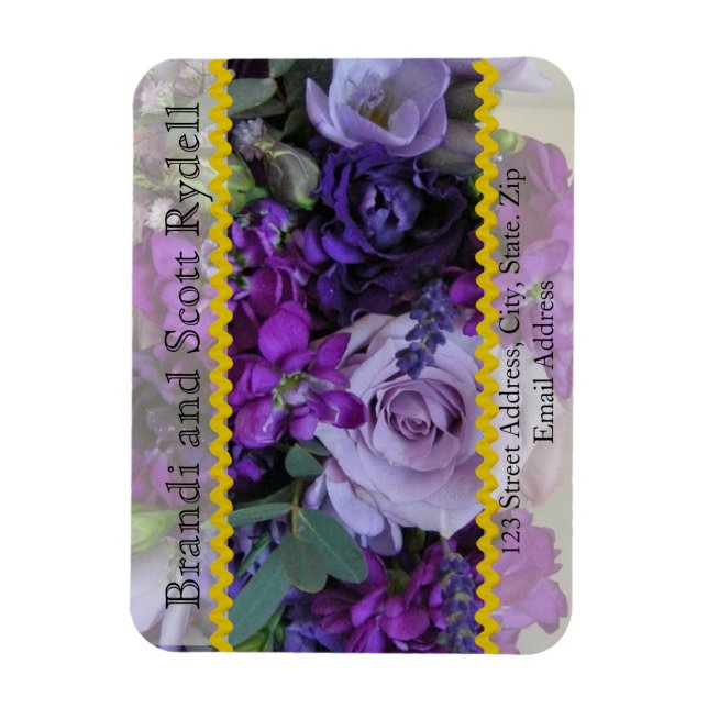 Ímã Modelo de Imagem Personalizada de Favor do Casamen (Vertical)