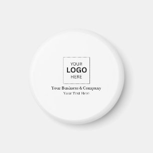 Imã Modelo de Logotipo de Negócios Personalizado