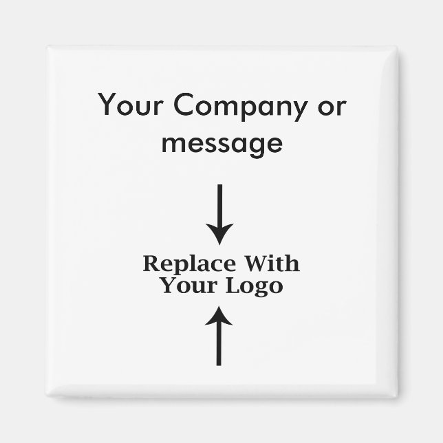 Imã Modelo de logotipo de Vazio comercial (Frente)