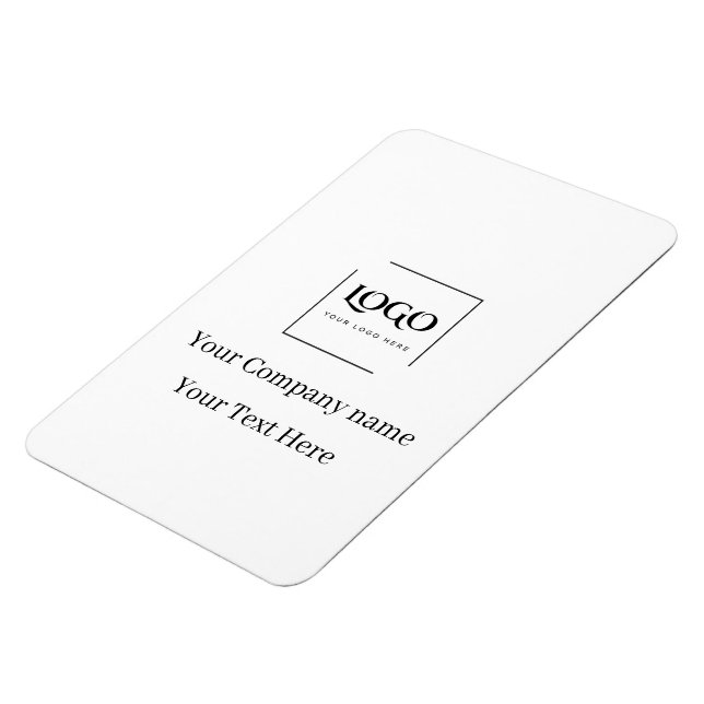 Ímã Modelo de logotipo personalizado elegante (Left Side)