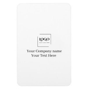 Ímã Modelo de logotipo personalizado elegante