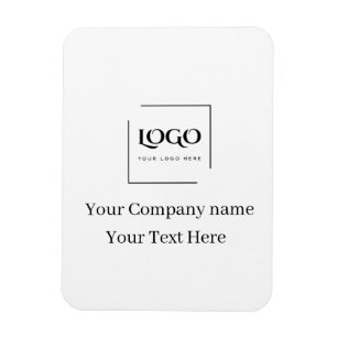 Ímã Modelo de logotipo personalizado elegante