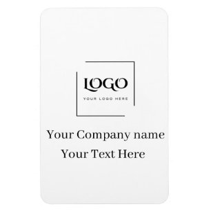Ímã Modelo de logotipo personalizado elegante
