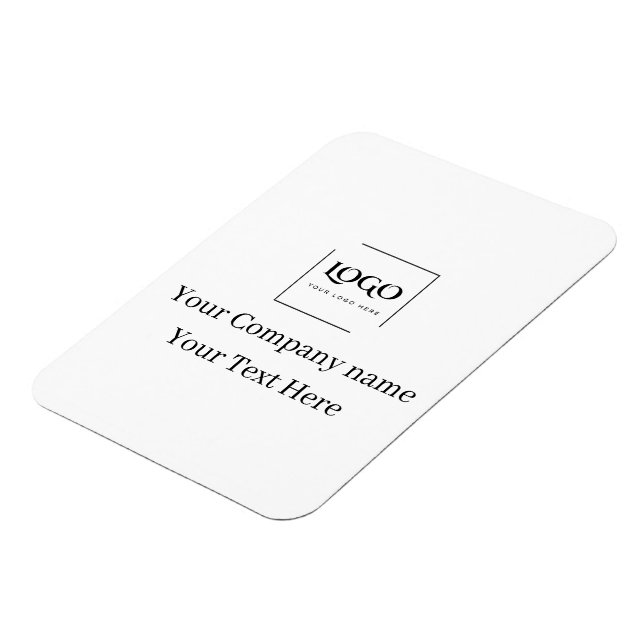 Ímã Modelo de logotipo personalizado elegante (Left Side)