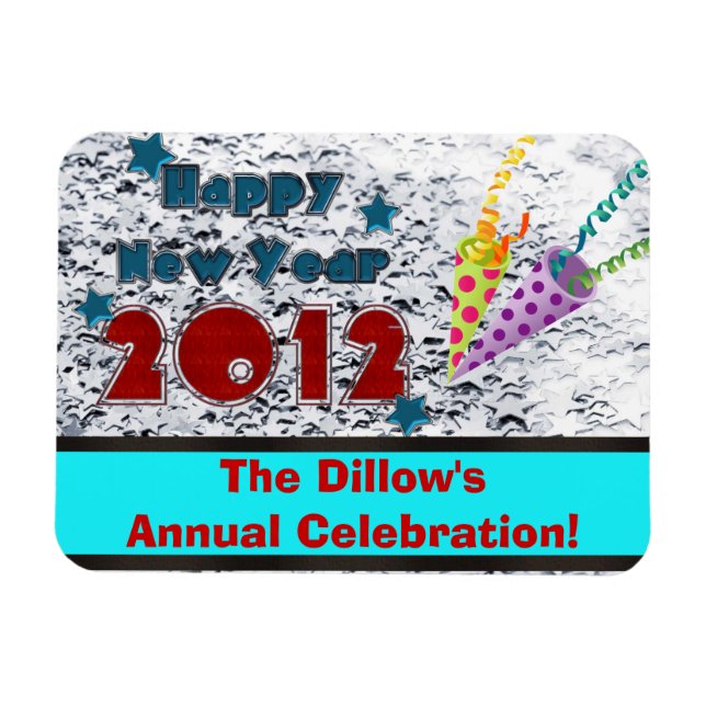 Ímã MODELO DE MAGNETS FAVORÁVEIS DE véspera de ano nov (Horizontal)