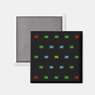 Imã Modelo de padrão de logotipo ou imagem carregada m