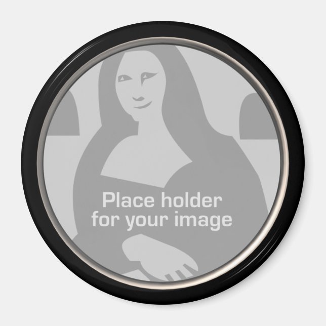 Imã Modelo de Quadro Redondo (Frente)