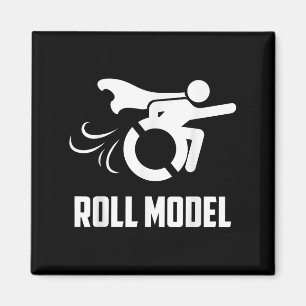 Imã Modelo de rolo legal _ Cadeira de rodas engraçada