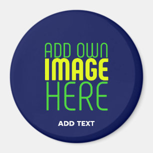 IMÃ MODELO DE TEXTO DE IMAGEM AZUL DE MARINHO CUTE EDI