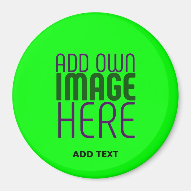 IMÃ MODELO DE TEXTO DE IMAGEM VERDE NEON EDITÁVEL MODE (Frente)