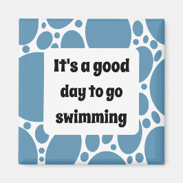 Imã Modelo de texto e padrão azul